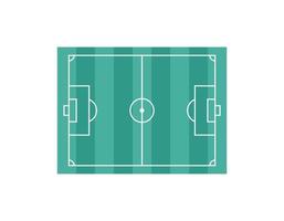 Football field. Top view. Marking lines of field for soccer game. Flat vector isolated illustration