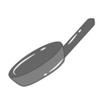 juego de utensilios de cocina incoloro sartén vector