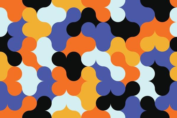 Trendy geometric seamless background design. Scandinavian tileable pattern illustration