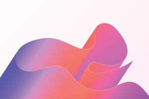 Dynamic gradient twisted shapes. Vivid volume wave. Abstract decorative vector background