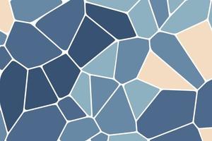 ilustración geométrica de formas rotas limpias y modernas. diseño de fondo de diagrama de voronoi azul abstracto vector