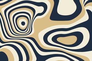 Abstract retro striped fluid background design. Wavy liquid pattern texture vector