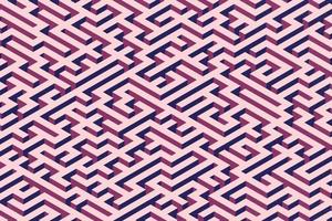 Purple maze background illustration. Isometric labyrinth pattern with noise effect