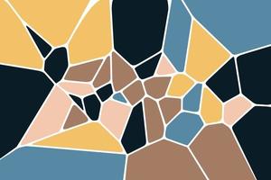 Colorful Voronoi diagram pattern lines mesh background design vector