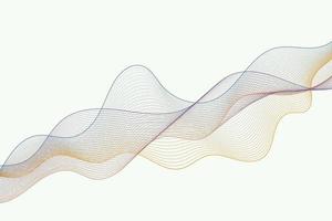 Ilustración de vector 3d de grandes datos. onda dinámica de partículas de gradiente futurista sobre fondo azul claro