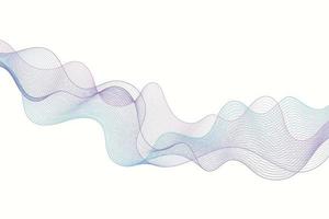 Dynamic holographic gradient wave particles. Big data techno design concept vector background