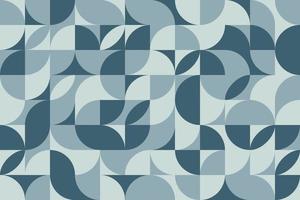 Stylish Scandinavian geometric seamless pattern in retro style vector