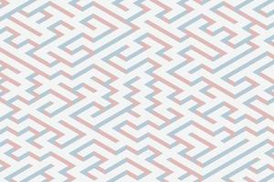 Minimalist pastel endless maze vector 3d background illustration. Isometric labyrinth pattern with transparent noise texture