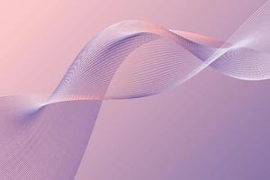 Decorative smooth violet wavy elements such as curve lines. Elegant wave image. Simple composition vibrant and dynamic in minimalism style vector
