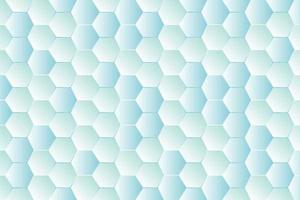 Holographic gradient geometric hexagon abstract vector background