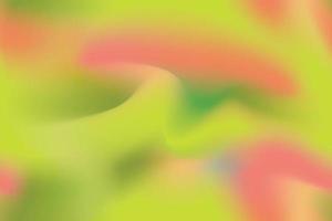 fondo de mosaico de desenfoque holográfico amarillo. composición fluida abstracta textura fluida. superficie de repetición ondulada de color degradado amarillo, verde y azul vector