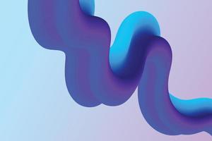 Abstract gradient liquid shape background vector