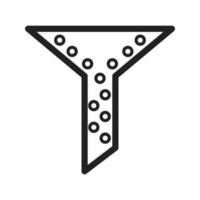 Data Filtering Line Icon vector