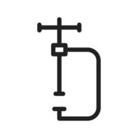 Clamp Line Icon vector