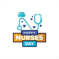 Happy Nurses Day Design Background For Greeting Moment vector