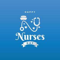 Happy Nurses Day Design Background For Greeting Moment vector