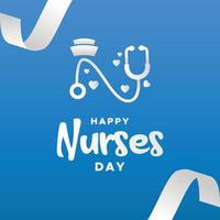 Happy Nurses Day Design Background For Greeting Moment vector