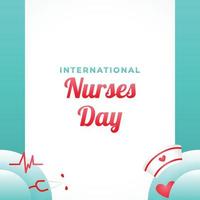 Happy Nurses Day Design Background For Greeting Moment vector