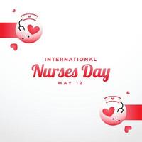 Happy Nurses Day Design Background For Greeting Moment vector