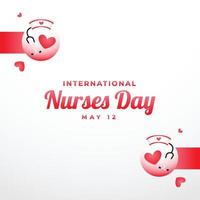 Happy Nurses Day Design Background For Greeting Moment vector