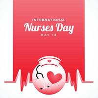 Happy Nurses Day Design Background For Greeting Moment vector