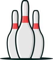 bowling pin vector illustration, sport icon