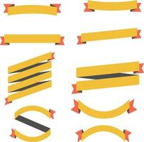 vector illustration of a set of ribbons