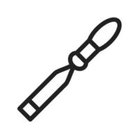 Chisel Line Icon vector