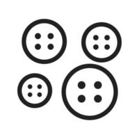 Buttons Line Icon vector