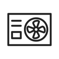 AC Outside Unit Line Icon vector