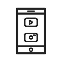 Mobile Applications Line Icon vector