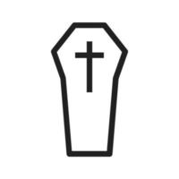 Casket II Line Icon vector