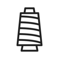 Thread Spool II Line Icon vector