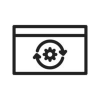 Reverse Engineering Line Icon vector