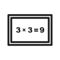 Arithmetic Line Icon vector