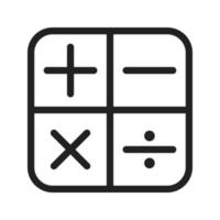 Math Symbols I Line Icon vector