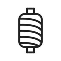 Thread Spool I Line Icon vector