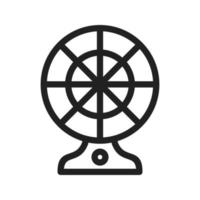 Electric Fan Line Icon vector