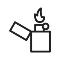 Lighter Line Icon vector