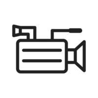 News Camera II Line Icon vector