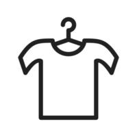 Shirt on Hanger Line Icon vector
