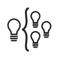 Facilitating Skills Line Icon vector