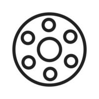 Bobbin Line Icon vector