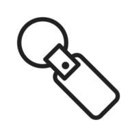 Key Chain Line Icon vector