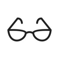 icono de línea de gafas de lectura vector