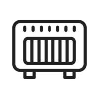 Gas Heater Line Icon vector