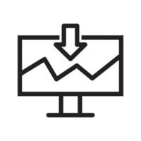 Data Mining Line Icon vector