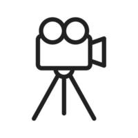 News Camera I Line Icon vector