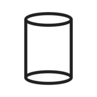 Cylinder Line Icon vector