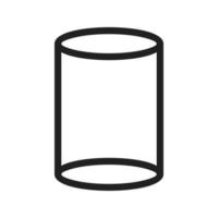 Cylinder Line Icon vector